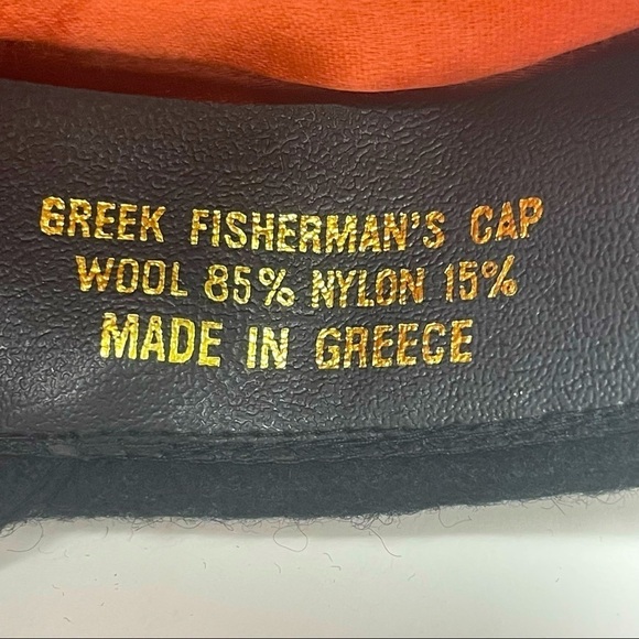 Vintage Greek Fisherman's Cap – Made in Greece Black - Picture 12 of 12